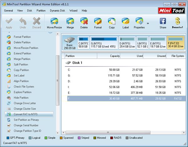 minitool partition wizard home edition 7.6.1