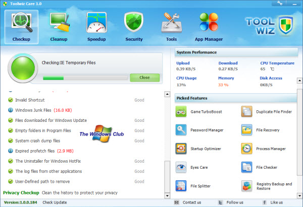 Download Do Toolwiz Care: Livre Windows PC Optimizer - Noticias.