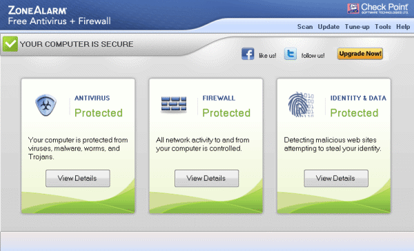 Zonealarm free antivirus + firewall review