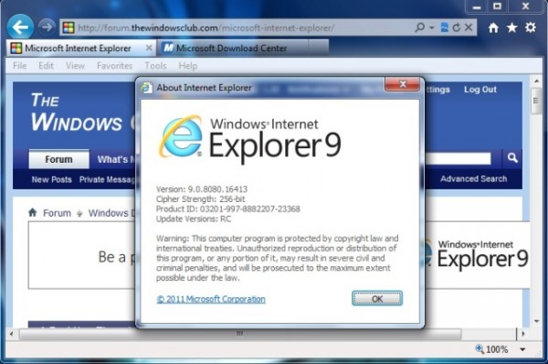 internet explorer 9 release date