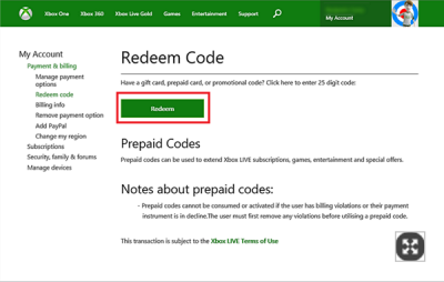 Como resgatar o código do Xbox? 