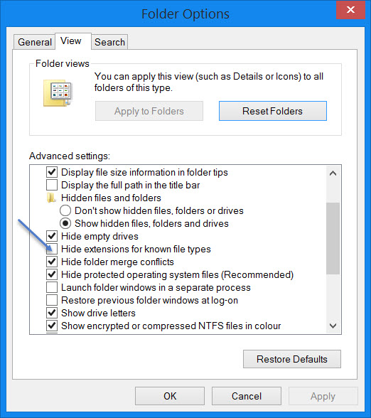 Como Mostrar Extensões De Arquivos No Windows 1087 Noticias Tecnicas 4193